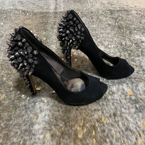 Sam Edelman Roza Black Studded Heels